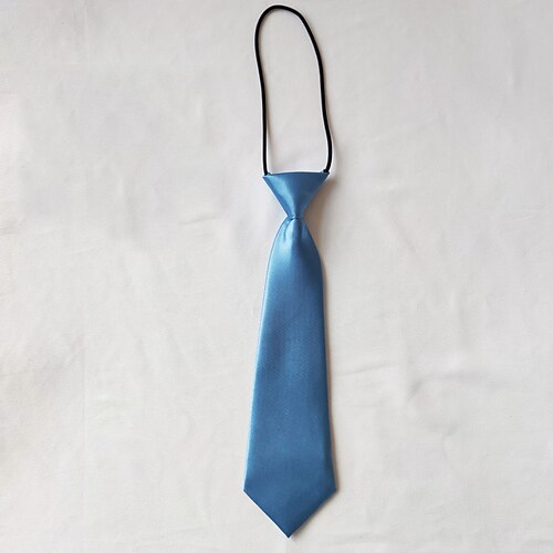 Kinder Baby Jungen Party Fabrik Großhandel kostenlos kleine Krawatte reine Farbe kurze weibliche Kinder niedliche Dekoration lässige Uniform Accessoires Kopfbedeckung Image