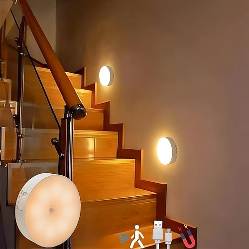 8 leds bewegungsmelder licht led usb nachtlicht küche schlafzimmer treppe schrank flur schrank schrank nachtlicht lade licht