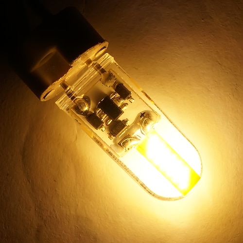 4 stücke led bi-pin lichter gy6.35 silikagel scheinwerfer 5 watt 500 lm glühbirne cob energieeinsparung und umweltschutz kristall kronleuchter lichtquelle warmweiß weiß ac/dc12 v Image