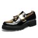 Herren Loafer Slip On Bullock Schuhe Abendschuhe Quasten-Müßiggänger Wingtip-Schuhe Wanderschuhe Geschäftlich Britisch Hochzeit Party Abend Leder Lackleder Halbschuhe Schwarz Silber Gold Frühling