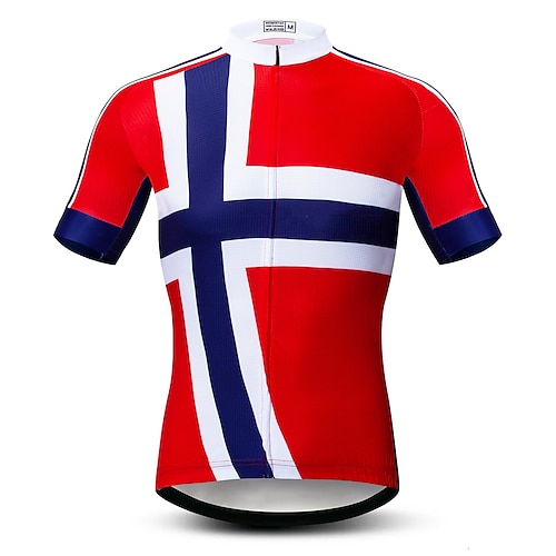 Amerikas 250. Jahrestag Tag der Unabhängigkeit Herren Radtrikot Gemustert UK Nationalflagge Kurzarm Fahhrad Trikot Oberteil mit 3 Gesäßtaschen Mountainbike MTB Straßenradsport UV-beständig Image