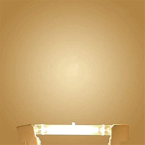 R7S-LED-Lampe, 78 mm, 118 mm, Glasröhre, Hochleistungs-Kolbenlicht, AC 110 V, 220 V, Zuhause, Ersatz für Halogenlampe, 100 W, entspricht warmem, kaltem Weiß, 360°-Abstrahlwinkel, 110–240 V Image