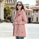 Damen 3-in-1-Jacken wandern Skijacke Winter Draussen Wasserdichte Wanderjacke Winter Draussen warm Wasserdicht Windundurchlässig Abnehmbares Vlies Oberbekleidung Winter Fleecejacke Trench Coat