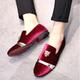 Herren Loafer Slip On Wildlederschuhe Abendschuhe Übergrössen Loafer fahren Brautkleider schlicht Chinoiserie Weihnachten Party Abend Kunstleder Tragen Sie Beweis Halbschuhe Schwarz Rot Blau 3D