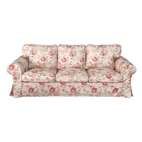 3-Sitzer Sofabezug Ektorp Couchbezug mit 3 Kissenbezügen und 3 Rückenlehnenbezügen Ektorp abziehbarer waschbarer Möbel Protector Image