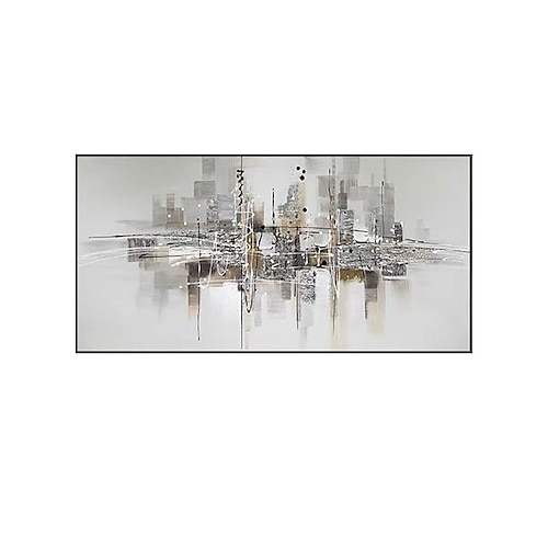 Ölgemälde handgemalte handgemalte Wandkunst abstrakte urbane Landschaft Skyline Heimtextilien Dekor gerollte Leinwand kein Rahmen ungedehnt Image