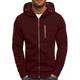 Herren Hoodie Sweatshirt Kapuze Zip Hoodie Kapuzenjacke Sweatjacke Marineblau Weinrot Schwarz Weiß Königsblau Mit Kapuze Farbblock Zip Cool Winter Bekleidung Kapuzenpullover Sweatshirts Langarm