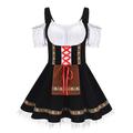 Karneval Oktoberfestbier Kostüm Kleid Dirndl Trachtenkleader Oktoberfest / Bier Kleider Cosplay Bayerisch Wiesn Damen Stoff im traditionellen Stil Kleid Schürze