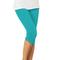 Damen Yogahose Sonnenschutz Bauchkontrolle Po-Lifting Hohe Taille Yoga Fitness Fitnesstraining Capri Leggings Unterteile Violett Schwarz Weiß Sport Sportkleidung Hohe Elastizität Schmaler Schnitt