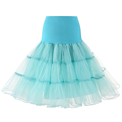 50er Jahre Prinzessin Petticoat Reifrock Tutu Unterrock Crinoline Tüllrock Damenkostüm Vintage Cosplay Party / Abendball kurz / Minirock Image