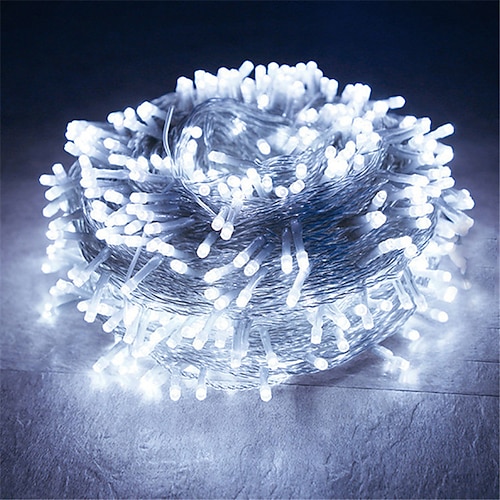 LED Feenlichterkette 100M 800Leds 50M 400Leds 8 Modi wasserdicht flexibel Feiertagslicht für Baum Party Garten Patio Farbenfrohe Beleuchtung EU US AU UK Stecker Image