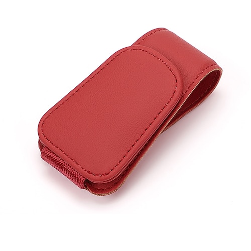 Auto-Sonnenblenden-Brillenhalter - Magnetischer Leder-Brillenclip und Ticketkartenhalter Auto-Sonnenblenden-Zubehör