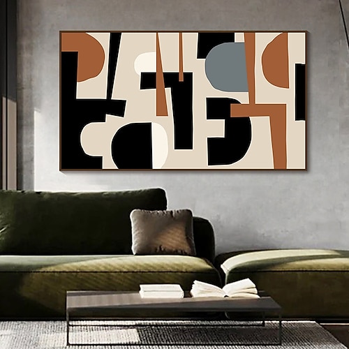 Hang-Ölgemälde Handgemalte Vertikal Abstrakt Landschaft Modern Ohne Innenrahmen (ohne Rahmen) Image