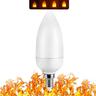 led flamme glühbirne e27 dynamischer flammeneffekt feuer e14 licht blinkendes led licht 3/5/7/9w 110v-220v hauptbeleuchtung simulation flammenlicht schwerkraftinduktion flammeneffekt dekoratives