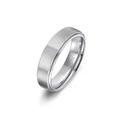 Herren Manschettenknöpfe Eheringe Bandring Hochzeit Klassisch Modisch Einfach Silber 6MM Schwarz 8mm