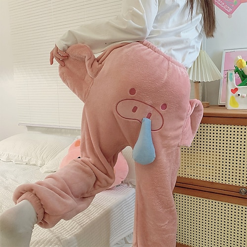 Karneval Tiermotiv Nachtwäsche Tarnung Lustige Neuheitshose Elefant Tier Pyjamas-Einteiler Kigurumi-Pyjamas Einteiler Für Erwachsene Männer und Frauen Karneval Karikatur Image