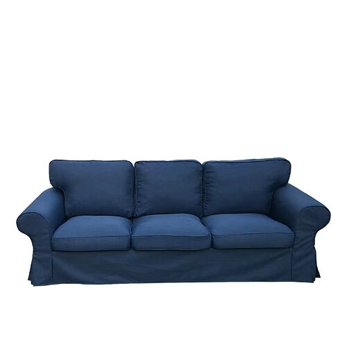 3-Sitzer Sofaüberwurf Ektorp Couchbezug mit 3 Kissenbezügen und 3 Rückenlehnenbezügen Burgunderrot Ektorp Überzug Waschbarer Möbel Schoner Image