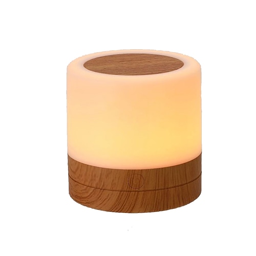 Nachtlicht, Touch-Sensor-Lampe, Nachttischlampe für Kinderzimmer, wiederaufladbar, dimmbar, warmweißes Licht RGB-Farbwechsel Image
