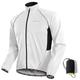 Nuckily Herren Fahrradjacke Radjacke Regenjacke Packbar Wasserdicht Windundurchlässig UV Schutz Fahhrad Jacke Windbreaker Windjacke MTB Mountain Rennrad Radfahren in der Stadt Schwarz Weiß Gelb