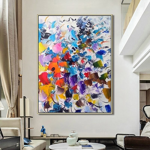 Ölgemälde, 100 % handgemaltes Ölgemälde, handgefertigte Wandkunst, abstraktes Gemälde, Originalgemälde, handgemaltes buntes Leinwandkunst-Wandkunstgemälde, Dekor, gerollte Leinwand, kein Rahmen, Image