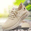 Herren Turnschuhe Sportlicher Look Flyknit Schuhe Rennen Wanderschuhe Sport Brautkleider schlicht Outdoor Täglich Fliegendes Weben Atmungsaktiv Komfortabel Rutschfest Schnürsenkel Silber Schwarz