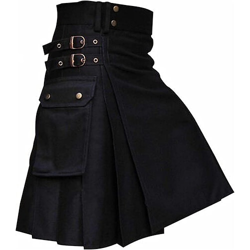 Punk Gothic Mittelalterlich Steampunk Outfits Cosplay Perücken Maskerade schottisch Kostüm Damen Alltagstauglich Erwachsene Röcke Image