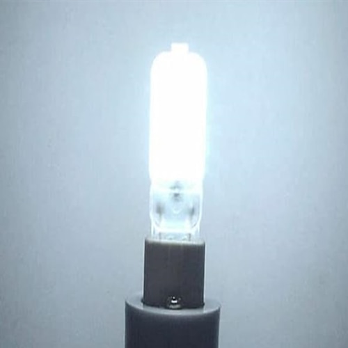 G9-LED-Lampe, 3000 K warmweiß/6000 K weißes Licht, 3/5 W, 30 W/50 W, Halogenäquivalent, G9-Bipin-Sockel, 360-Grad-Eckbirne für Heimbeleuchtung, klare Abdeckung (5 Stück) Image