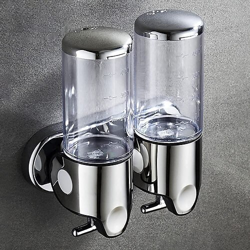 Seifenspender Wandmontage Badezimmer Dusche Pumpspender für Duschgel Shampoo Seife weiß (2500ml) Image