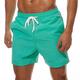 Herren Badeanzug Boardshorts Badeshorts Badehose Schwimmshorts Bademode Sommer-Shorts Tasche Kordelzug mit Mesh-Futter Glatt Schnelltrocknend Outdoor Festtage Ausgehen Stilvoll Boho Graues Grün