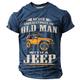 Auto, alter Mann, Herren, lässig, Street-Style, 3D-Druck, T-Shirt, T-Shirt, Sport, Outdoor, Urlaub, Ausgehen, T-Shirt, Schwarz, Blau, Braun, Kurzarm, Rundhals-Shirt, Frühlings- und Sommerkleidung, Bekleidung, S, M, L, XL, 2XL