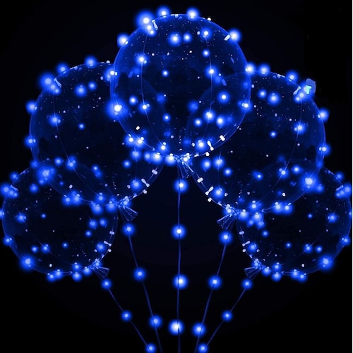 LED Ballon leuchtende Party Hochzeitsbedarf Schlafsaal Party Dekoration transparente Blasendekoration Geburtstag Hochzeit LED Ballons Lichterkette Geschenk Image