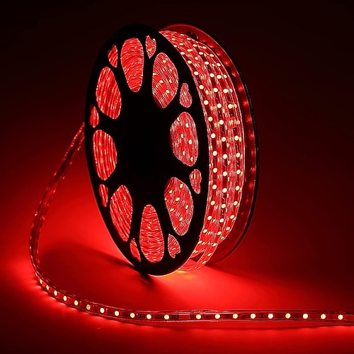 led streifen licht plug in outdoor wasserdicht ip67 ac220v 4040 led streifen licht diodenband urlaub dekorativ licht led string mit 60led/m mit eu stecker Image