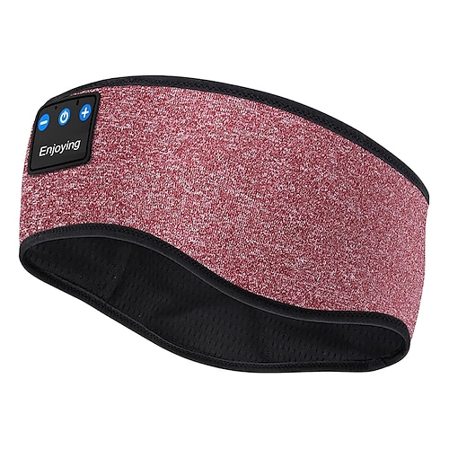 Schlafkopfhörer Bluetooth Kopfband Drahtlos Musik Augenmaske Dünne Stereo Lautsprecher Mikrofon Freisprechmusik Ohrstöpsel für Seitenschläfer Laufen Schlaflosigkeit Reisen Yoga Schlafband Image