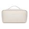 Damen Handtasche Makeup Tasche Kosmetik Tasche PU-Leder Reise Hohe Kapazität Langlebig Feste Farbe Schwarz Weiß Rosa