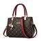 Damen Handtasche Umhängetasche Schultertasche Boston-Tasche PU-Leder B¨¹ro Täglich Festtage Anhänger Reißverschluss Hohe Kapazität Wasserdicht Langlebig Geometrisch Farbblock dunkles Ahornblatt mit