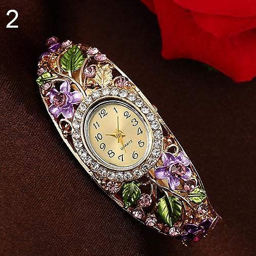 Neuheit Damen Muttertagsgeschenk für Frauen Kristall Armband Kleid Quarz Armbanduhr