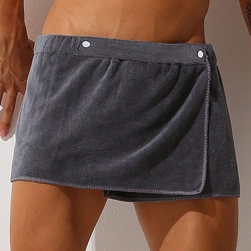 Herren-Shorts nach Hause saugfähige tragbare Handtuchhose Strand sexy Baderock Mikrofaser Anti-Licht Image