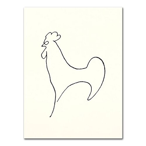 Mintura, handgefertigt, Pablo Picasso, berühmte Ölgemälde auf Leinwand, Heimdekoration, moderne Wandkunst, abstraktes Tierbild für Heimdekoration, gerolltes, rahmenloses, ungedehntes Gemälde Image