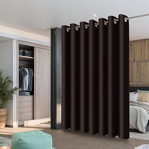 Verdunkelungsvorhänge Bauernhaus Ösen/Ösenvorhänge für Wohnzimmer, Schlafzimmer, Schiebetür, Vorhänge, Küche, Balkon, Fensterbehandlungen, wärmeisoliert Image