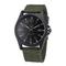 Quarz-Uhr für Männer Analog Quarz Canvas-Armband Uhren Männer Lässige Auto Datum Quarz Uhr Militärische Armee grüne Uhr Einfache analoge Sport Herren Armbanduhr