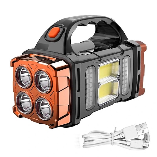 Tragbare Solar-Campingleuchte – multifunktionale LED-Taschenlampe für Outdoor-Wanderungen, Stromausfälle – wiederaufladbar und superhell Image