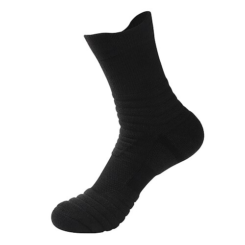 Herren 10 Paare Socken Socken Stricken Schwarz Weiß Farbe Farbblock Freizeitskleidung Urlaub Wochenende Mittel Herbst Winter Warm-Ups Image
