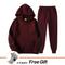 Herren Damen Trainingsanzug Jogginganzug Casual Herbst Langarm velvet warm Weich Fitness Laufen Joggen Sportbekleidung Sportkleidung Einfarbig Dunkelgrau Schwarz Weiß