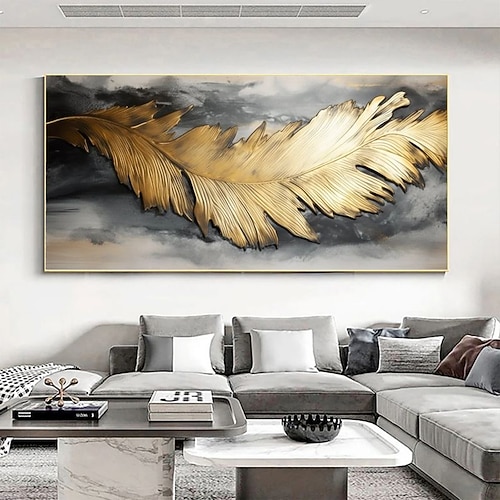 handgefertigtes handgemaltes Ölgemälde Wandkunst moderne abstrakte Feder Stillleben Landschaft Heimdekoration Dekor gerollte Leinwand kein Rahmen ungedehnt Image