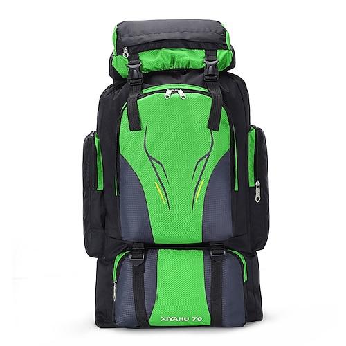 Herren Rucksack Funktionsrucksack Taktischer Rucksack Outdoor Campen und Wandern Reisen Farbblock Oxford Stoff Hohe Kapazität Wasserdicht Atmungsaktiv Reißverschluss 202 schwarz 201 dunkelblau 202
