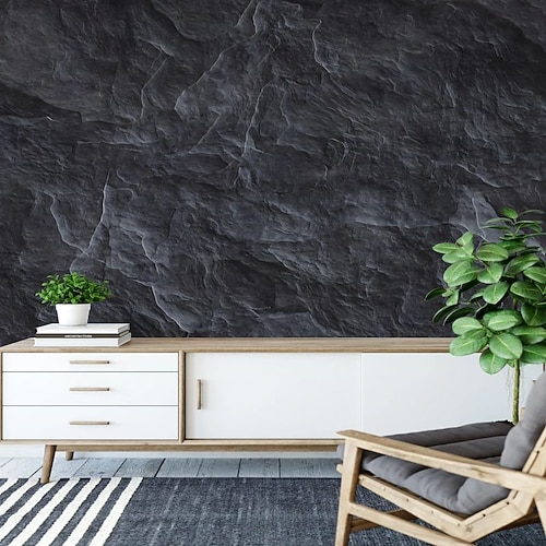 Coole Tapeten, 3D-Steintapete, Wandbild, Wandverkleidung, Aufkleber, abziehen und aufkleben, entfernbares PVC/Vinyl-Material, selbstklebend/Kleber erforderlich, Wanddekoration für Wohnzimmer, Küche, Image