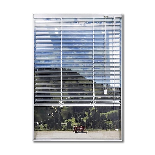 Landschaft Wandkunst Leinwand das Fenster moderne Kunst Landschaft Heimdekoration Dekor gerollte Leinwand ohne Rahmen ungerahmt Image