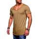 Außenhandel Sommer neue Männer Kurzarm-T-Shirt V-Ausschnitt Casual Männer Normallack T-Shirt Männer
