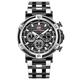 mini focus chronograph multifunktions quarz herrenuhren luxus edelstahl armband business männliche uhr wasserdicht relogio masculino