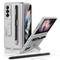 Handy Hülle Handyhüllen Für Samsung Galaxy Z Fold 3 Rückseite Kameraobjektivschutz Ständer mit Stifthalter Einfarbig PC